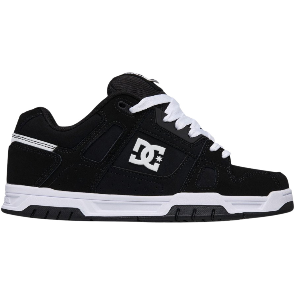 2026 DC Shoes Mens Stag Trainers 320188 - Black / Black / White